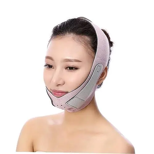 Produktbild: MAGICLULU Dünnes Gesichtsband V-linie-lifting-maske Gesicht Dünner Masseter-muskel Kinnriemen Rosa