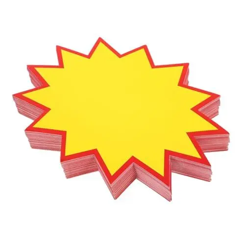 Produktbild: MAGICLULU 200 Stück Supermarkt Explosionsaufkleber Markierungsaufkleber Namensschilder Für Kleidung Supermarkt Preisschilder Marketingbedarf Aufkleber Für Schmuckpreise