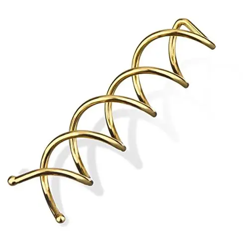 Produktbild: MAGICLULU 20 Stück Spiral Bobby Gold Farbe Haarspiralclips Für Mittleres/dickes Haar