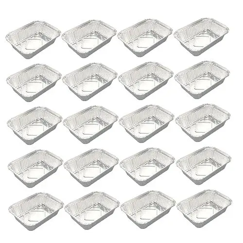 Produktbild: MAGICLULU 20stücke Backform Quadratisch Aus Edelstahlblech Ofenform Für Küche Plätzchenblech Mit Glatten Rollkanten Serviertablett Hochglanzpoliert Langlebig Und Sicher