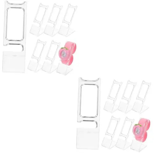 Produktbild: MAGICLULU 20 Stk Transparenter Uhrenständer Herrenschmuck Armband Monitorständer Betrachten Uhrenhalter Für Herren Schmuckarmbandhalter Uhrenständer Display Mann Zubehör Quarzuhren