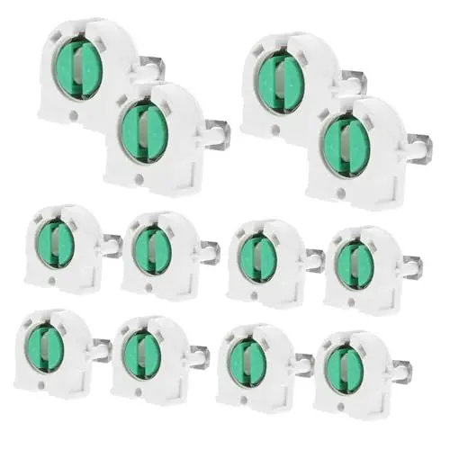 Produktbild: MAGICLULU 20st T8-kühlergrill-lampenfassung Leuchtstoffröhre Lampenhalter Lampensockel Steckdose Für Deckenleuchte Licht Steckdose Kette Halterung Für Röhrenlampen 4ft Teile Für Led Weiß Abs