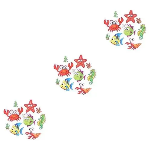 Produktbild: MAGICLULU 27 STK Nicht-Klebeband Sicherheitsdusche Aufkleber Cartoon-Aufkleber Polsterband rutschfestes Klebeband Cartoon-Anti-Rutsch-Aufkleber Karikatur rutschfeste Aufkleber Anti-Aufkleber