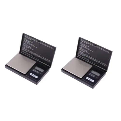 Produktbild: MAGICLULU 2stücke Miniatur Elektronische Schmuckwaage Präzisionsdigitalwaage Für Schmuck Tragbar Lcd-display Für Versand Und Laboranwendungen