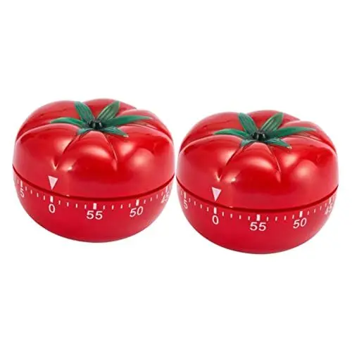 Produktbild: MAGICLULU 2St Backtimer für zu Hause Kinder-Timer Zeitmanagement-Tool Cartoon-Timer stabilisiert den Timer Sport-Timer-Uhr Tomaten-Countdown-Timer Pop Cartoon-Tomaten-Timer Küchenuhr Plastik