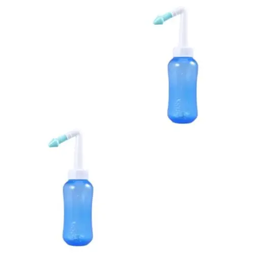 Produktbild: MAGICLULU 2St Nasenspülreiniger Flasche mit nasendusche Bewässerungssystem Sinusspülflasche Nasenspülung Nasenreiniger Nasenspülflasche Sole Waschmittel Neti-Topf Kind