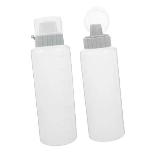Produktbild: MAGICLULU 2St Rolle ketchup flasche küchenbehälter plastikflasche kunststoffflasche quetschflasche ölflasche Senfspender leere Honigflasche Behälter für Senfsirup Sojasaucenspender pp Grey