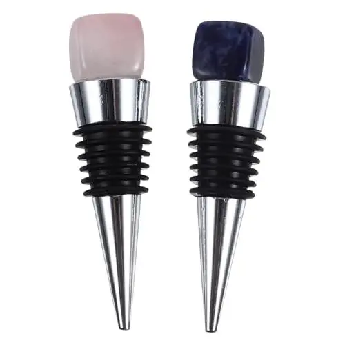 Produktbild: MAGICLULU Eleganter Weinflaschenverschluss Aus Kristallglas Metallversiegelung für Wein für Weinsammler