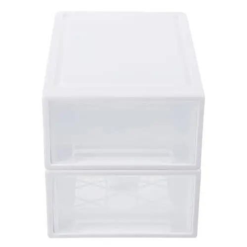 Produktbild: MAGICLULU Kunststoff-schubladen-aufbewahrungsboxen Für Kleidung 2er-pack Schuhbox Kleidungs-organizer Kleidungsbehälter