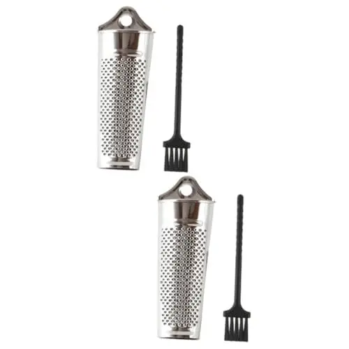 Produktbild: MAGICLULU 2St cheese slicer käseschneider Parmesanreibe szatkownica do warzyw gemuesehobler zitrusreibe Edelstahlhobel Karottenreibe Schokoladenreibe carrot grater Käsereibe Halbkreis Bürste