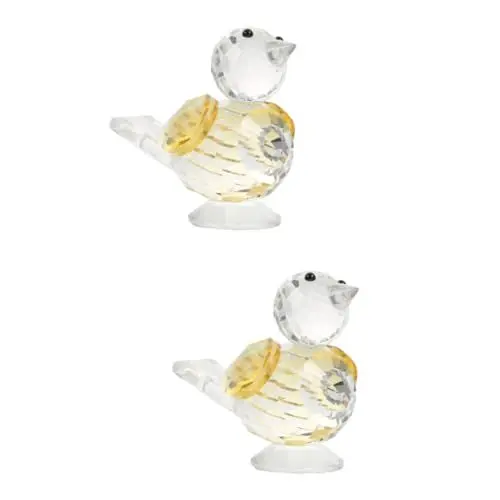 Produktbild: MAGICLULU 2stücke Delicate Glass Craft Little Bird Ornament Einzigartiger Desktop Dekorationsartikel Für Wohnzimmer Und Schlafzimmer Hochwertiges Handgefertigtes Glasornament