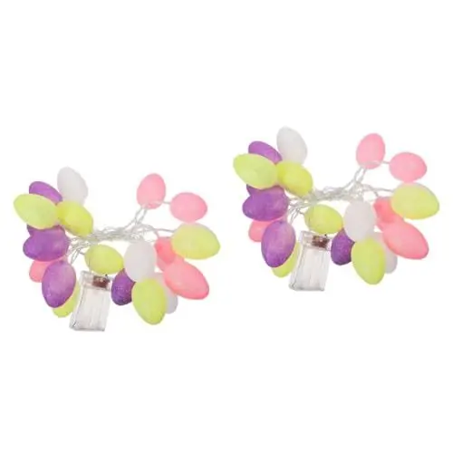 Produktbild: MAGICLULU 2 Sätze Ei Lichterkette Osterlichterketten Osterei-lichter Lichterkettenlicht Ei-hängeleuchte Ostern Lichterketten Osterbaumlichter Led- Ohne Plastik Baumgirlande