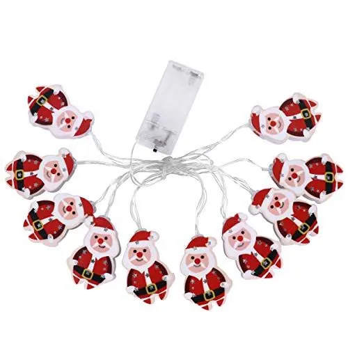 Produktbild: MAGICLULU 2 Sätze Saite Weihnachtslichterkette Weihnachtsbaum Lichter Partydekoration Led-weihnachtslichter Weihnachtsbeleuchtung Weihnachtsmann Dekorative Lichter Usb Schmiedeeisen