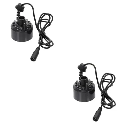 Produktbild: MAGICLULU 2 Stck. Für Aquarien Anziehend Fixierspray Nebelmacher- Stand Leichter Sprühnebel Uv Teich Nebelmaschine Quallenlampe Dekoration Aquariumzubehör Lichter Black Abs
