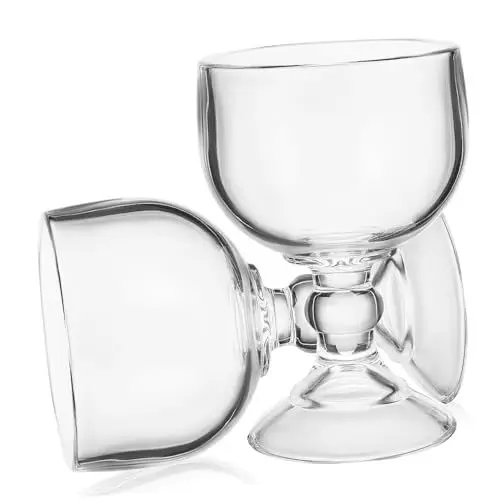 Produktbild: MAGICLULU 2pc Margarita-gläser Mit Hohem Fuß Eleganter Weinkelch Für Cocktails Und Partys Kristallglas Hochzeitsbar-zubehör