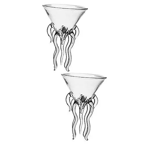 Produktbild: MAGICLULU 2 Stück Cocktailglas Shark Party Cocktailglas Stabiles Trinkglas Für Und Mojito