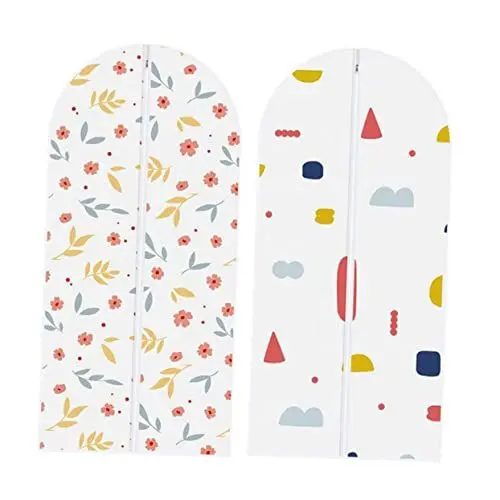 Produktbild: MAGICLULU Anzughülle 2 Stück Taschen Für Kleidung Kleidungsstück-organizer Anzugschutz Reißverschluss-design Wassernutzung Blumengeometrie