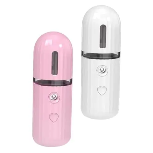 Produktbild: MAGICLULU 2 Stück Feuchtigkeitsspendende Gesichtsfeuchtigkeits Handbefeuchter Gesichtsdampfer Praktischer Gesichtsnebel Handheld Hautdampfer Reisebeschichtung