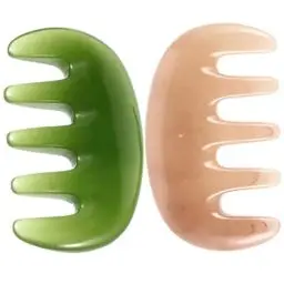 Produktbild: MAGICLULU 2 Stücke Gua Sha Schaben Massagekamm Massage Breiten Kamm Multifunktionale Handheld Kopf Massage Werkzeug