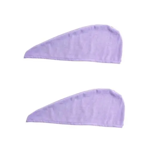 Produktbild: MAGICLULU 2st Haartrockenhaube Handtücher Waschlappen Handtuch Schnelltrocknend Violett Duschhaube