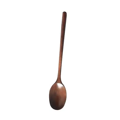 Produktbild: MAGICLULU 2stücke Holzlöffel Suppenlöffel Servierlöffel Küchenkelle Holzkelle Naturholz Mischen Servieren Brei Suppe Ergonomisch Griff Familiengebrauch Restaurant Catering Warmwasser