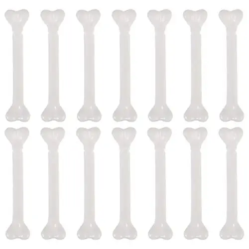 Produktbild: MAGICLULU 36 Stück Halloween-Mini-Kunststoffknochen 7 cm Kleine Menschliche Skelettknochen Weiße Knochen Halloween-Dekoration Für Halloween-Party Cosplay Trick-Requisiten