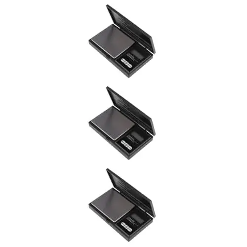 Produktbild: MAGICLULU 3-teilige Digitale Mini-schmuckwaage 0 01 G Gramm Präzise Elektronische Waage Für Die Schmuckherstellung Nachladen Von Post Materialien Kompakt Offener Deckel