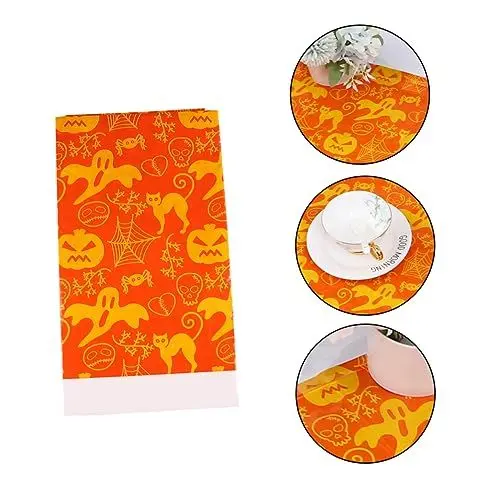Produktbild: MAGICLULU Schützen Sie Ihren Tisch Halloween Supplies 3-teiliges Einweg-tischtuch Halloween Spider Web Thema