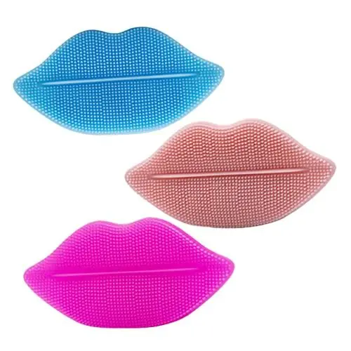 Produktbild: MAGICLULU Gesichtsbürsten-set Aus Silikon Lippenförmige Peelingbürste für Eine Sanfte Gesichtsreinigung