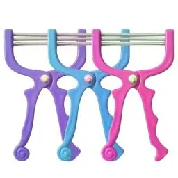 Produktbild: MAGICLULU 3St Tragbarer Gesichtshaarentferner Oberlippen-Haarentfernungsfeder Feder-Epilierer painless hair removal schmerzfreie haarentfernung gesichtsepilierer zwinkern