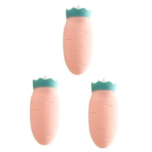 Produktbild: MAGICLULU 3 Stück Mini-handwärmerflasche Mit Heißer Karotte Silikon-wärmflasche Süßes Design Handwärmer Für Kaltes Wetter