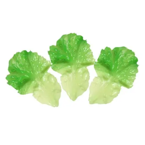 Produktbild: MAGICLULU 3St künstlicher Salat schulzeug gefälschte Pflanze künstliche Pflanzen Tomatenpflanzen Modell Anlage Restaurant- falsches Salatblatt naturgetreuer Salatblattschmuck PVC Green