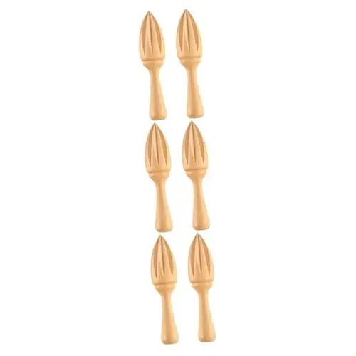 Produktbild: MAGICLULU 3 Sätze Küchenpresse Kitchen Accessories Mutfak Aksesuarları Zitruspresse Juice Squeezer Juicers Fruchtsaftpresse Zitrusreibahle Obst Reibahle Zitronenpresse Hölzern 2 Stück * 3