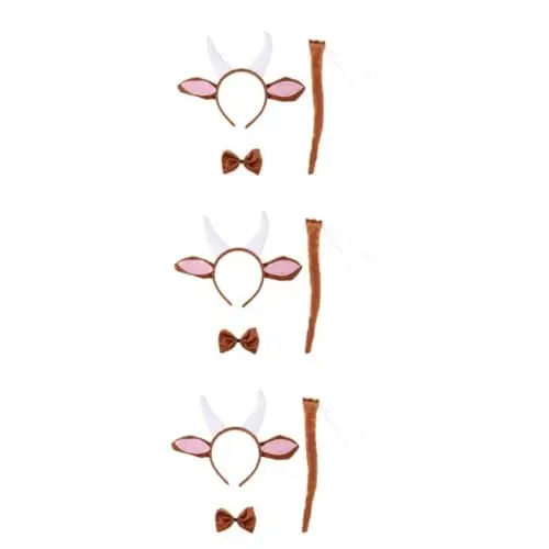 Produktbild: MAGICLULU 3 Sets Tierohr-stirnband-kit Kreatives Dekoratives Ohren- -set Für Cosplay-geburtstagsnacht-party