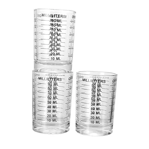 Produktbild: MAGICLULU 3 Pcs Graduiert Tumbler Es Küche Messbecher Set für Kaffee Backen Werkzeug