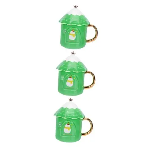 Produktbild: MAGICLULU 3 Stk Weihnachtsbaumbecher Espressotassen Weihnachtswasserbecher Weihnachtsbecher das Geschenk Trink Gläser Becher Tasse Festivalgeschenk Haushalt Trinkbecher Pack