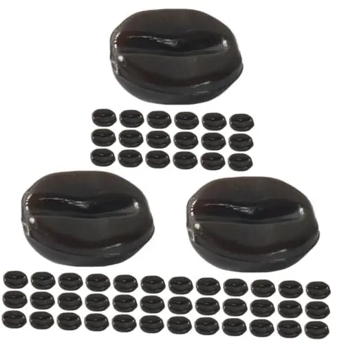Produktbild: MAGICLULU 3 Stück 4 Simulierte Kaffeebohnen so tun, als würden sie künstlich Kunstliche Kaffeebohnen Dekorative Kaffeebohnen Foto-Requisite Kaffeebohnen bezaubern PVC