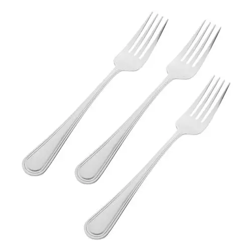 Produktbild: MAGICLULU Kuchengabeln Aus Edelstahl 3-teiliges Dessertgabel-set Glatte Kanten Für Obstsalate Für Dinnerpartys Und Veranstaltungen