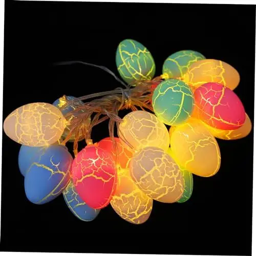 Produktbild: MAGICLULU 3st Lichterketten Zu Ostern Usb-ei-lichter Osterei Wandaufhänger Osterlicht Dekor Kaninchen-dekor Gastgeschenke Für Ostern Osterpartyzubehör Feenlicht Dekorative Eier Hase Plastik