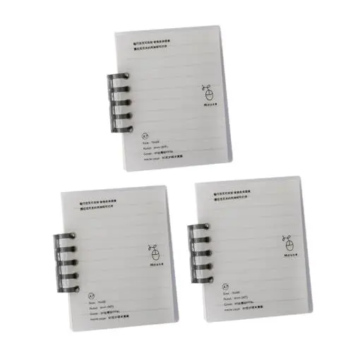 Produktbild: MAGICLULU 3st Wortbuch-notizblock Taschennotizblöcke Vokabelheft Schreibblock Aus Papier Zeitmanagement Notizblöcke Leer Notizblöcke Für Die Terminplanung Eisen Loses Blatt Zeitplan Büro