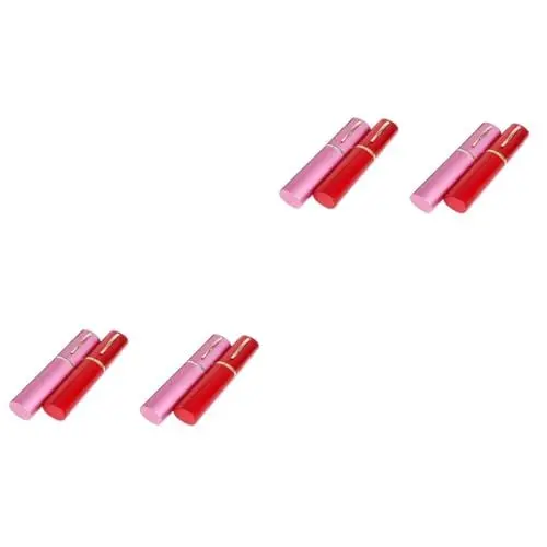 Produktbild: MAGICLULU 4 Sets 6-teiliges Wiederverwendbares Besteckset Tragbare Utensilien Mit Etui Rostfreie Essstäbchen Löffel Für Unterwegs Und Im Freien