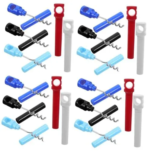 Produktbild: MAGICLULU 4 Sätze Korkenzieher Weinflaschenöffner Wein Öffner Manueller Weinöffner Werkzeug Zum Öffnen Des Weins Trinköffner Weinöffner Für Die Bar Tragbarer Weinöffner 5pcs 5 Stück * 4