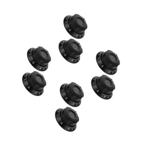 Produktbild: MAGICLULU 4 Sätze Timer-schalterknopf Dampfgarer Timer Küchentimer Mit Alarm Timer Für Kochen Und Backen Backofen-timer Schalterknopf Für Backofensteuerung Plastik Black 2 Stück * 4
