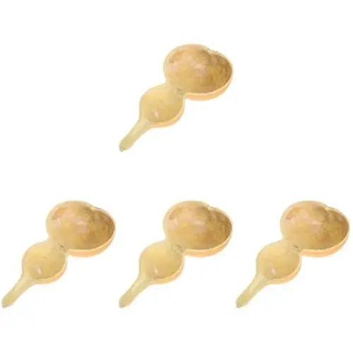 Produktbild: MAGICLULU 4 Stücke Bad Holz Scoop Schöpfkelle Spa Shop Kürbis Wasser Schöpfkelle Material Große Kapazität Für Duschen Wäsche