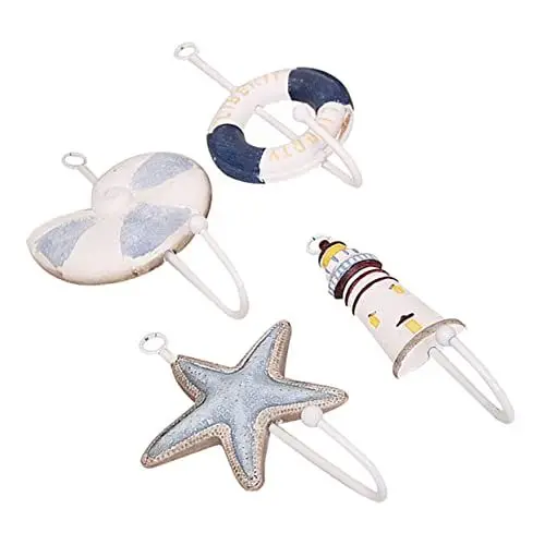 Produktbild: MAGICLULU Mediterrane Kleiderbügel Mit 4 Haken Ohne Funktion Vielseitiges Wohndekor-accessoire