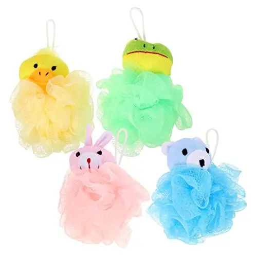Produktbild: MAGICLULU Niedliches Tierbad Für Jungen Und Mädchen Weiches Bad Dusche Luffa Haushalts-körperschwamm Bad Hautreinigungswäscher Badehautwäscher Schäumen