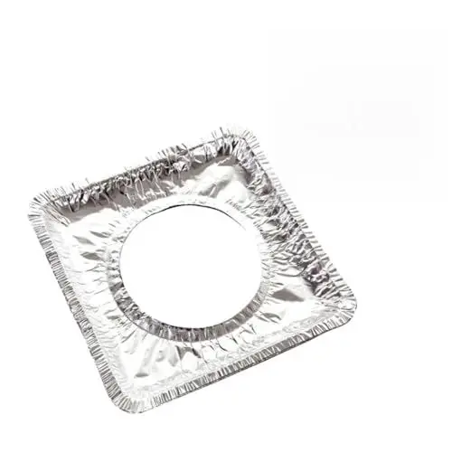Produktbild: MAGICLULU 50 Stück Gasherdauskleidungen Brennerabdeckungen Für Herde Brennerabdeckungen Aus Aluminiumfolie Gasofenabdeckungen Für Oben Ofenauskleidungen Aus Aluminiumfolie Alufolie Gasherde