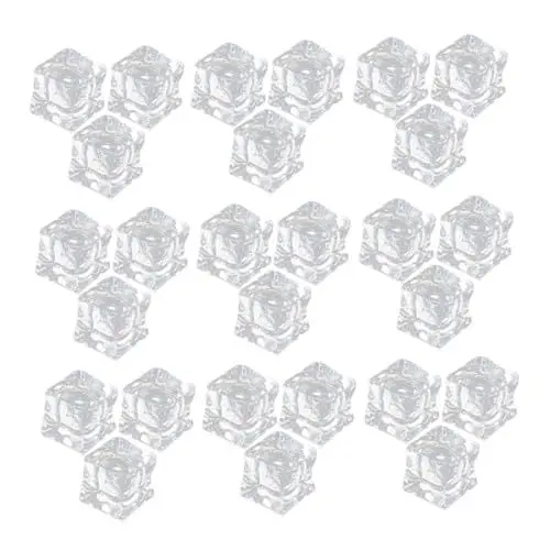 Produktbild: MAGICLULU 50stücke Transparente Wiederverwendbare -eiswürfel Fotografie-requisiten Für Partys Dekoration Und Aquarien Unregelmäßige Quadratische Form