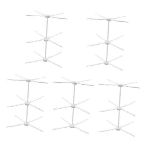 Produktbild: MAGICLULU 5St Nudelregal thehomeuse Bake Stickgarn-Organizer Blumen trocknen Gummi Kleiderbügel Nudeltrockner für den Haushalt Küchenzubehör Gebäck Aufhänger Zuckerblume Trockengestell Pasta
