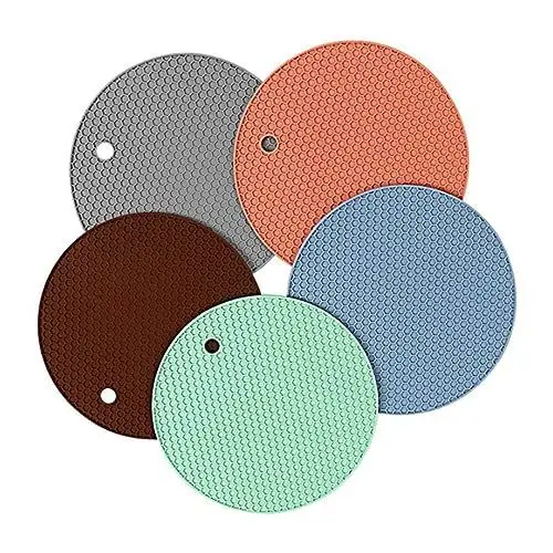 Produktbild: MAGICLULU Silikon - Hitzebeständige Tischsets Nicht-matten Wabenmatten Topflappen & Topflappen-Sets Tassen